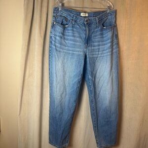 Madewell‎ slouchy boy Jean Blue Denim women’s Size 31 baggy